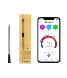 MEATER Plus: Wireless Smart Meat Thermometer | for BBQ, Oven, Grill, Kitchen, Smoker, Rotisserie | 165ft Bluetooth Wireless Range | iOS & Android App | Apple Watch, Alexa Compatible | Dishwasher Safe