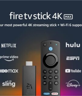 Amazon Fire TV Stick 4K Max streaming device, Wi-Fi 6, Alexa Voice Remote (includes TV controls)