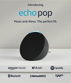 Introducing Echo Pop | Full sound compact smart speaker with Alexa | Charcoal