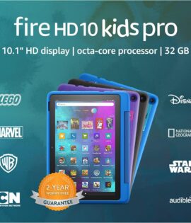 Amazon Fire HD 10 Kids Pro tablet, 10.1", 1080p Full HD, ages 6–12, 32 GB, (2021 release), named "Best Tablet for Big Kids" by Good Housekeeping, Doodle